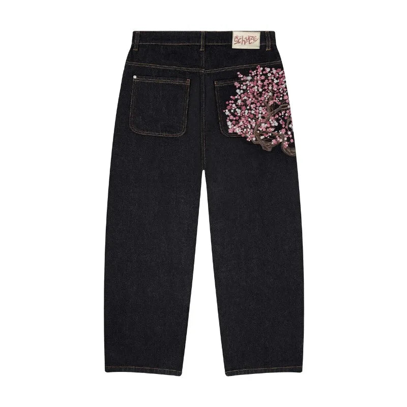 Cherry blossom jeans