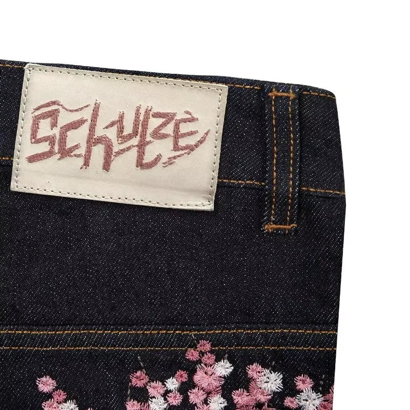Cherry blossom jeans